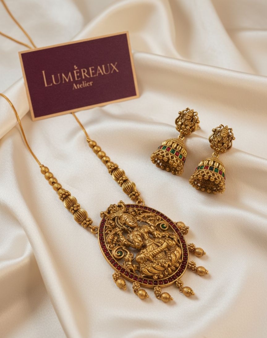 Goddess Lakshmi Necklace Set