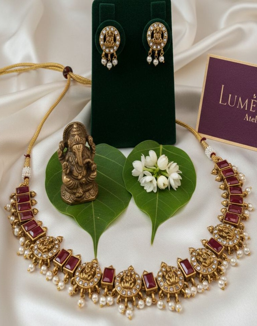 Empress Ruby Lakshmi Chocker