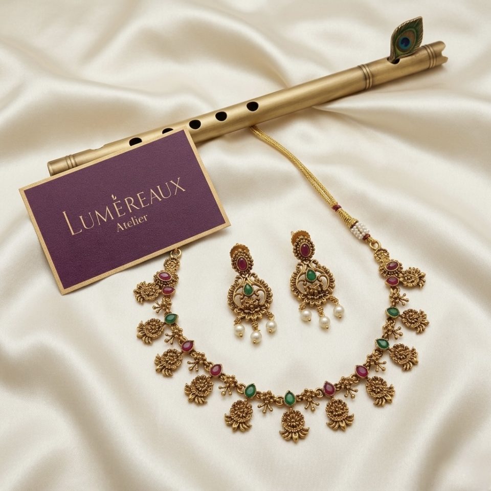 Antique Bloom Necklace Set