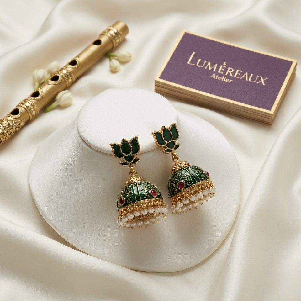 Harita Padma Jhumkas