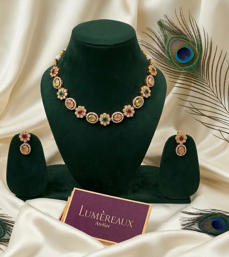 Gulnaar Polki Necklace Set
