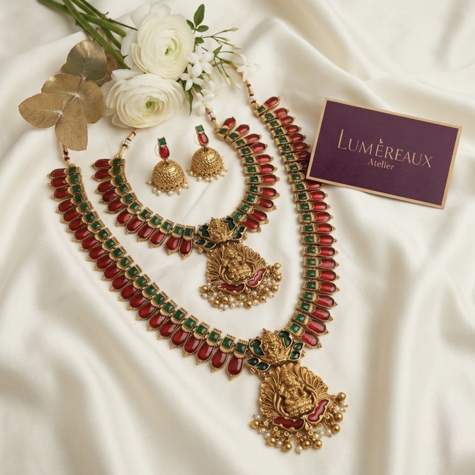 Samrudhi Lakshmi Ruby Bridal Set